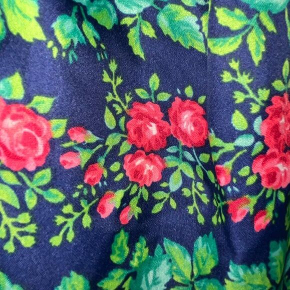 Kleemeier Hof Vintage 70's Maxi Dress, Boho, Hippie Chic, Floral Print Sz 40 - Picture 7 of 14